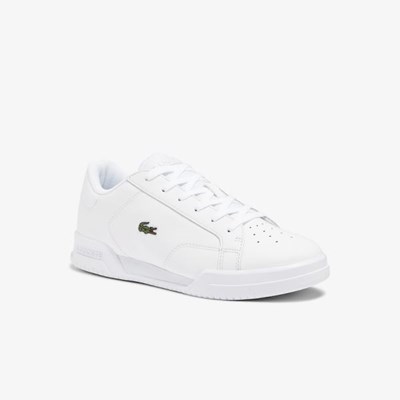 Tenis Lacoste Twin Serve Cuero Cupsole Mujer Blancos | 41SCDEUOA