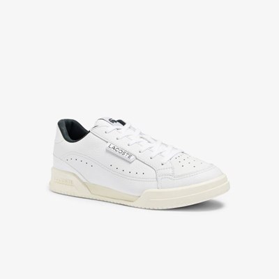 Tenis Lacoste Twin Serve Luxe Cuero and Sintetico Mujer Blancos | 07OQHRZXG